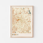 durham, north carolina map poster - image 1