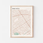 mar vista, california map poster - image 1