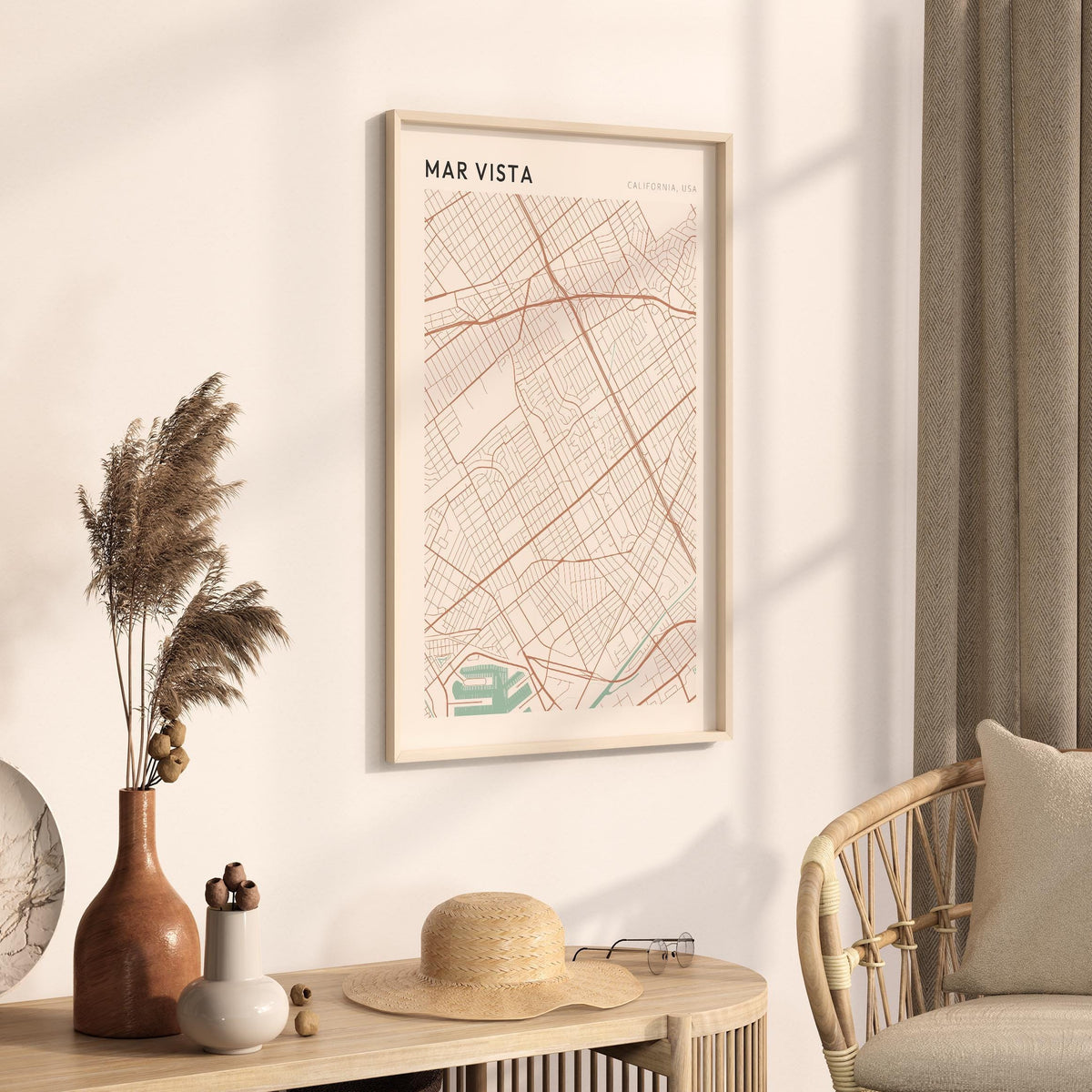mar vista, california map poster - image 2