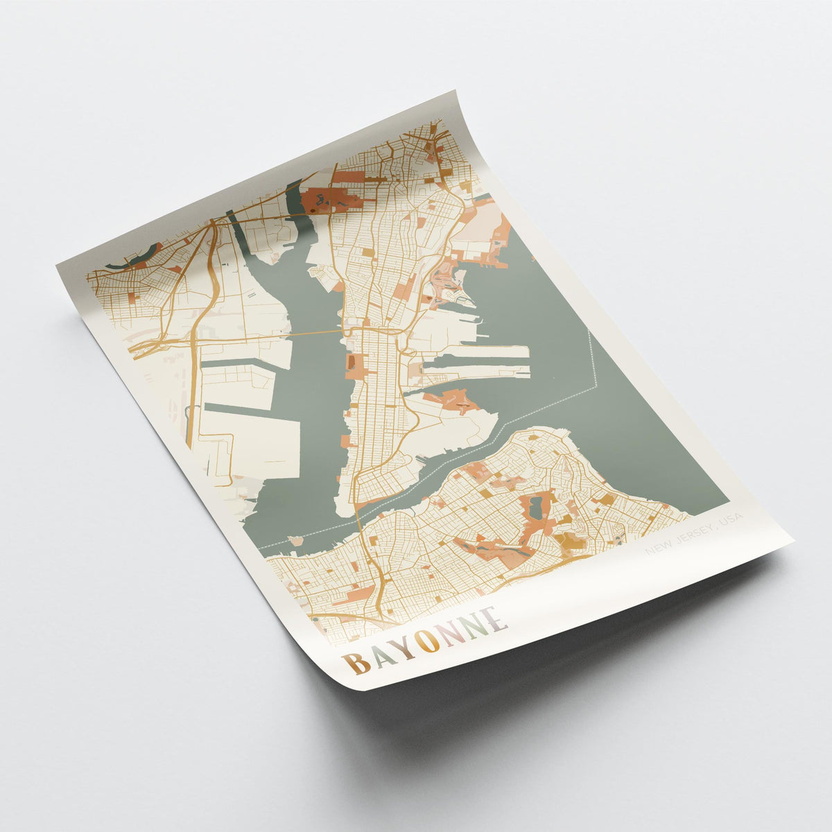 bayonne, new jersey map poster - image 4