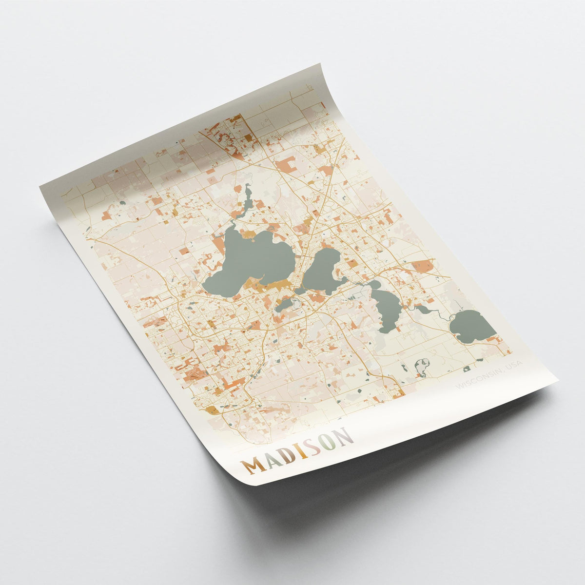 madison, wisconsin map poster - image 4