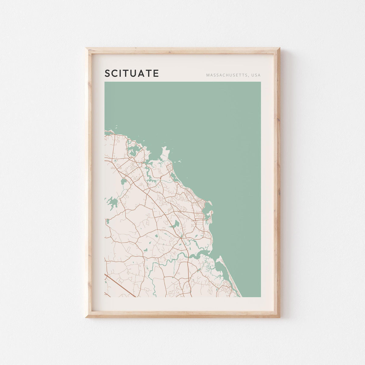 scituate, massachusetts map poster - image 1