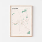 truckee, california map poster - image 1