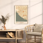 huntington beach, california map poster - image 3