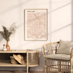 santa ana, california map poster - image 3