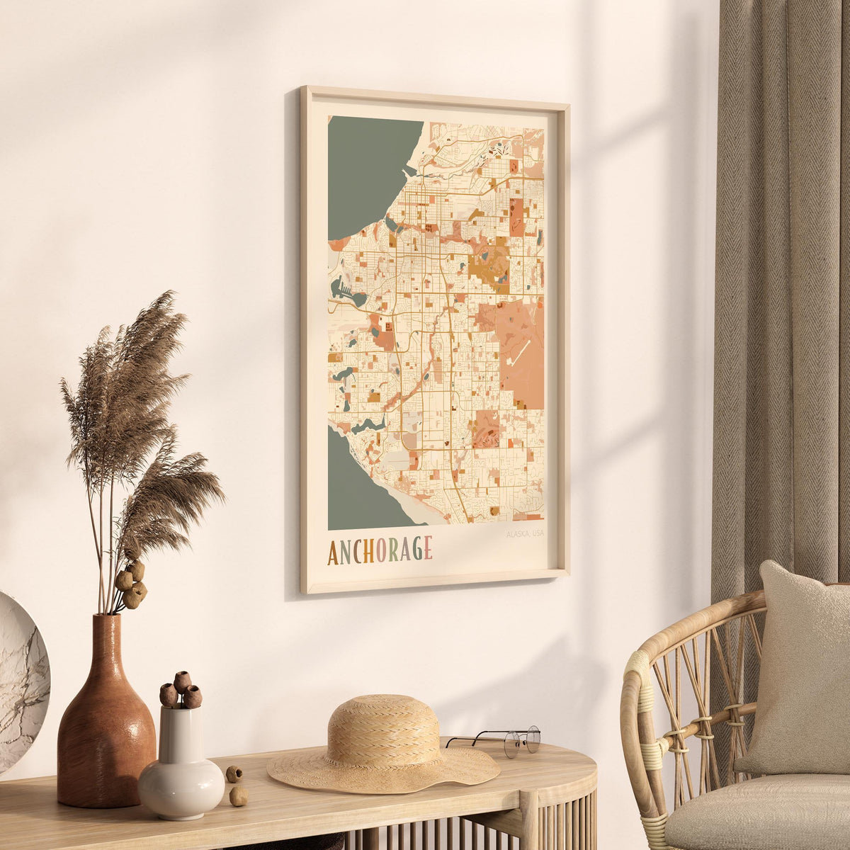anchorage, alaska map poster - image 2