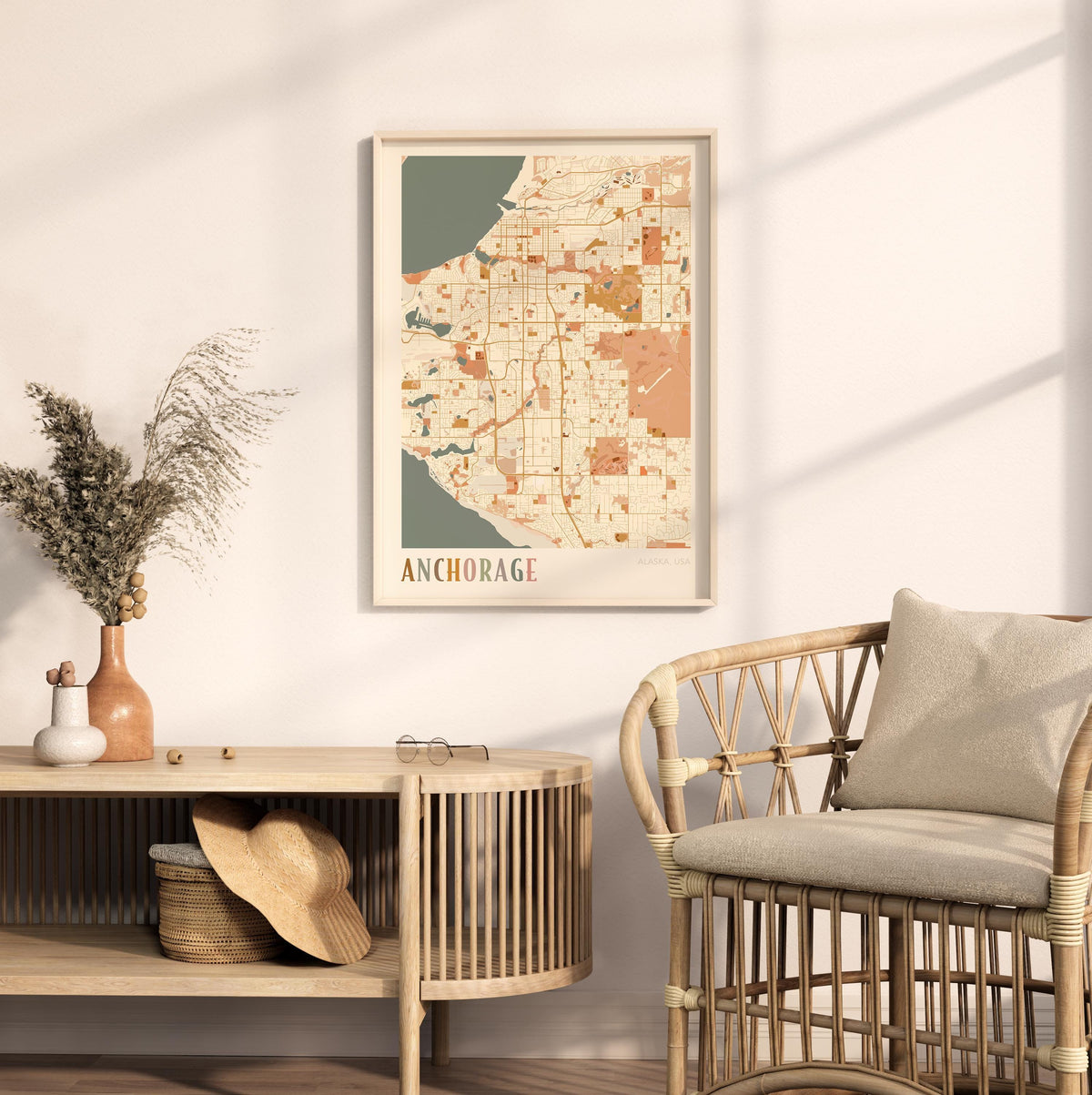 anchorage, alaska map poster - image 3