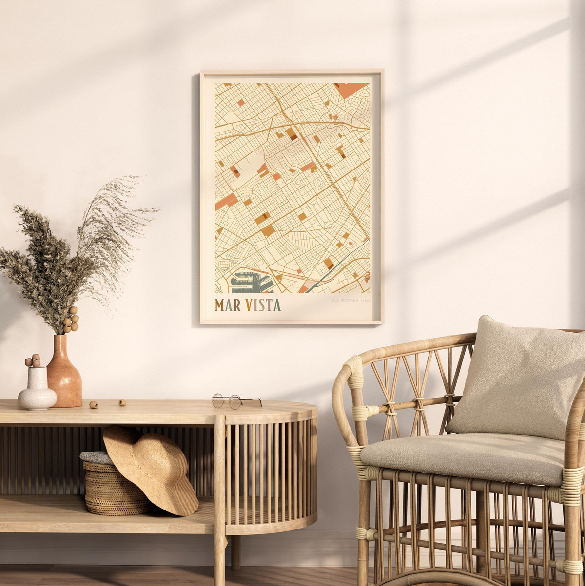 mar vista, california map poster - image 3