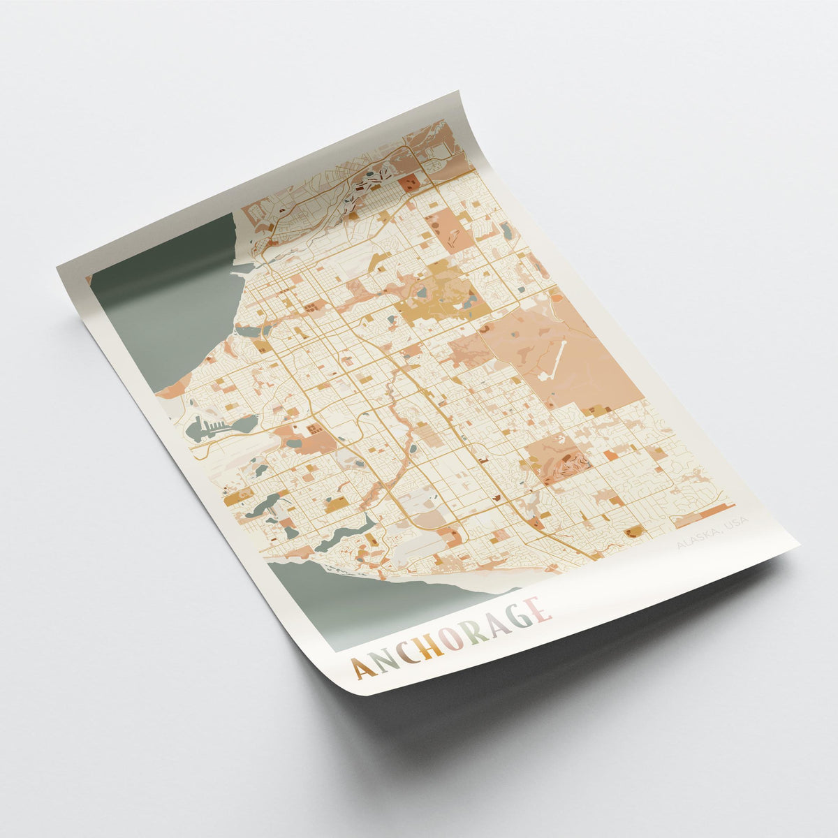 anchorage, alaska map poster - image 4