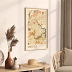 somerville, massachusetts map poster - image 2