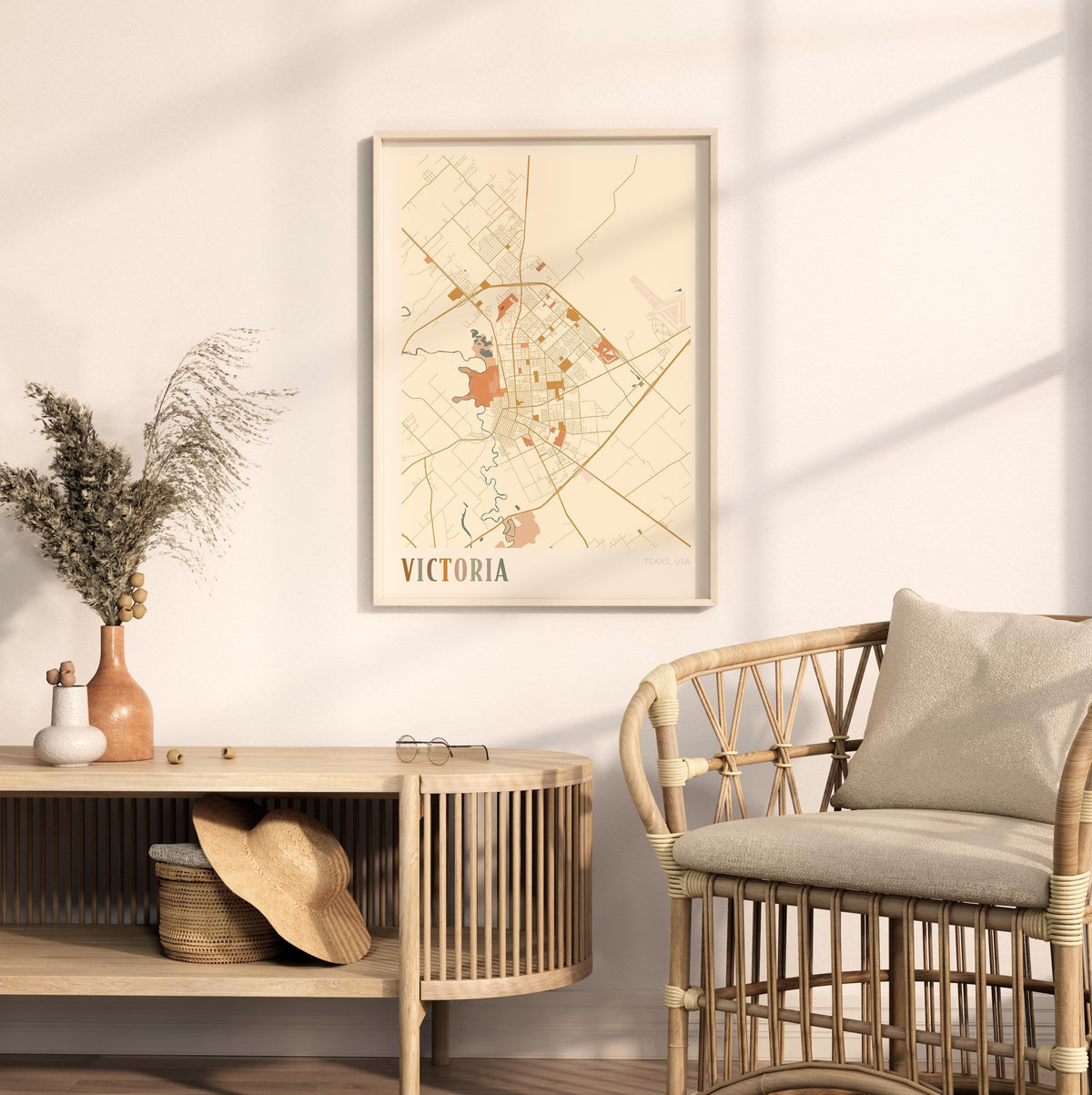 victoria, texas map poster - image 3