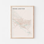 grand junction, colorado map poster - image 1
