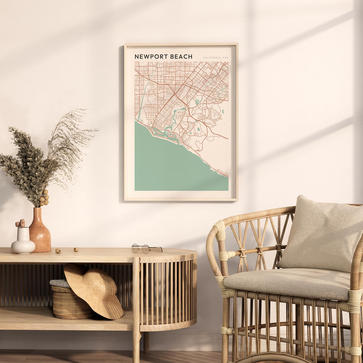 newport beach, california map poster - image 2
