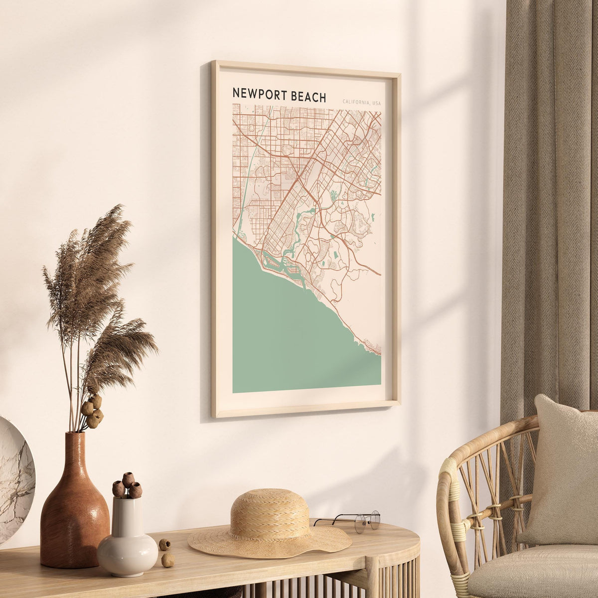 newport beach, california map poster - image 3