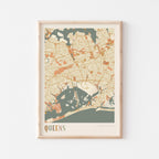 queens, new york map poster - image 1
