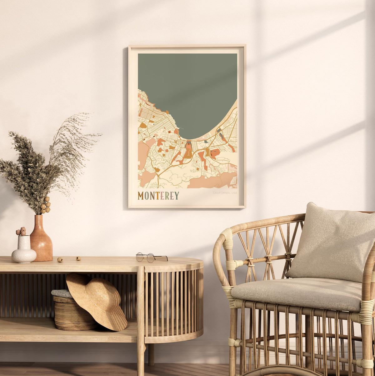monterey, california map poster - image 3