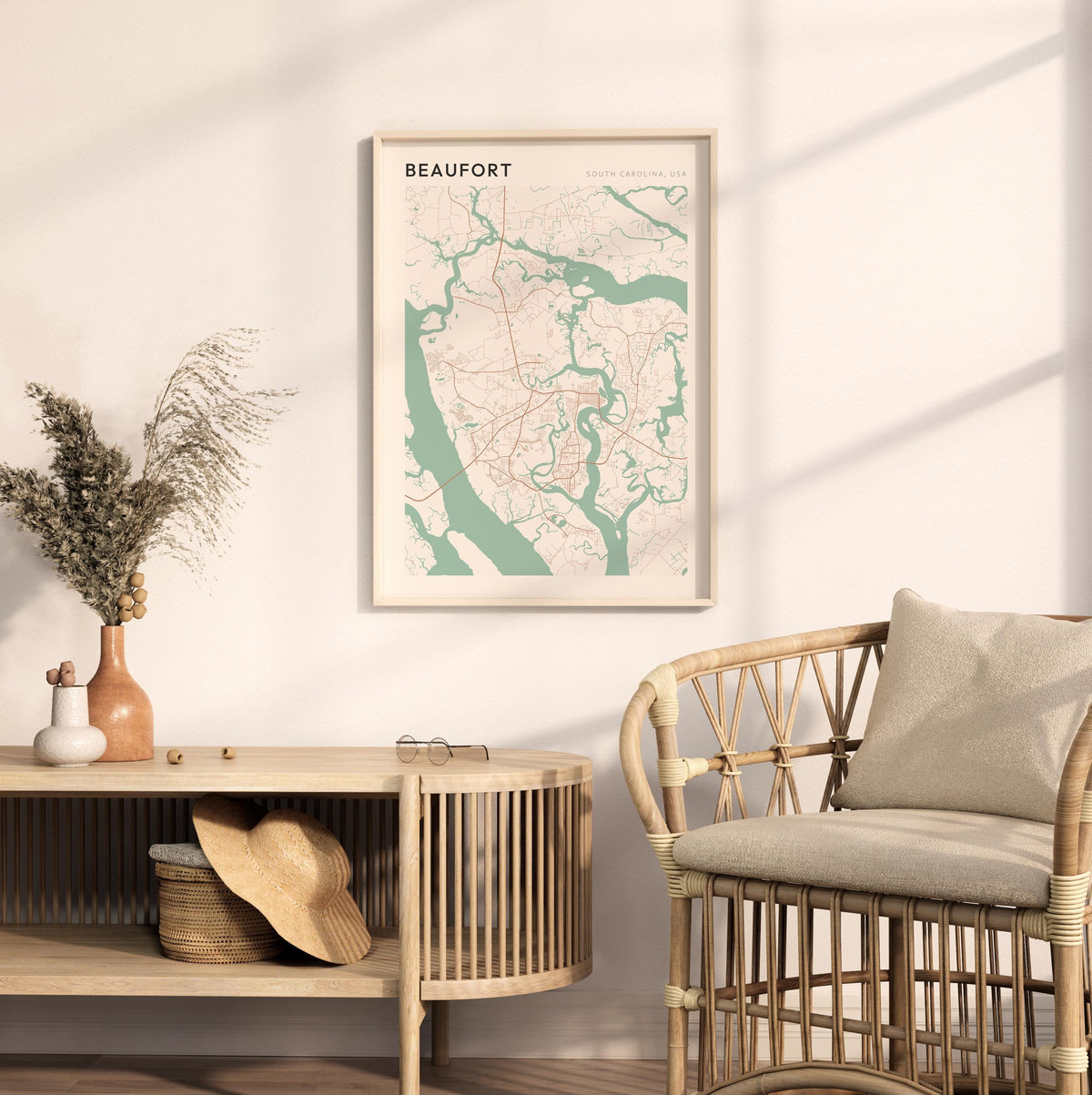 beaufort, south carolina map poster - image 2