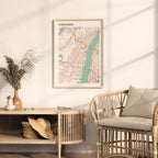 hoboken, new jersey map poster - image 3
