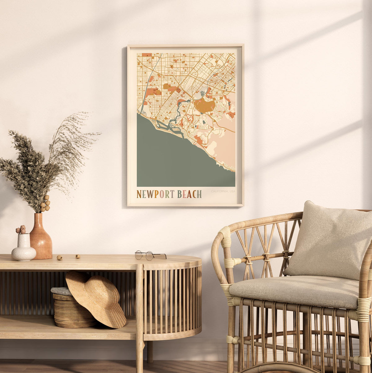 newport beach, california map poster - image 2
