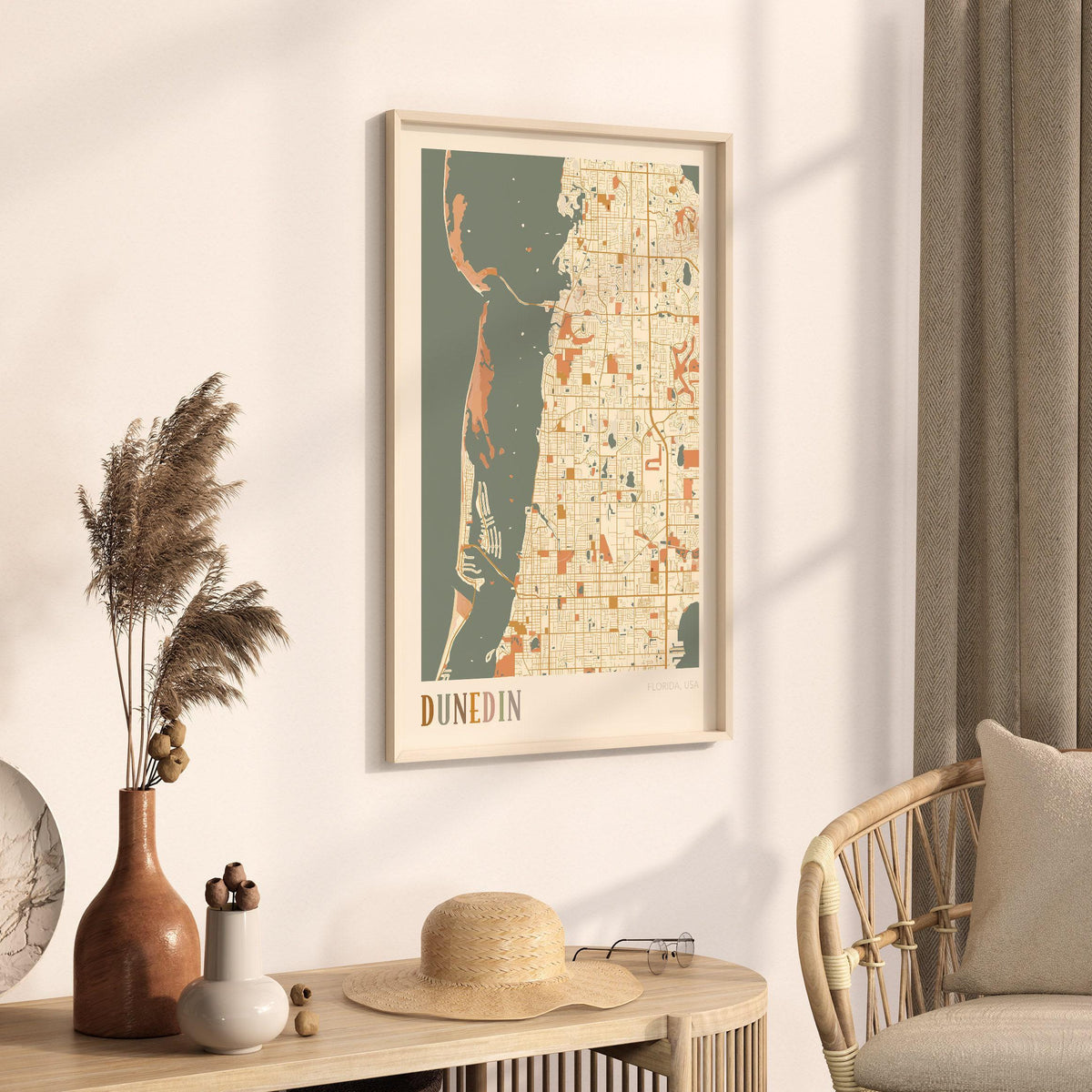 dunedin, florida map poster - image 2