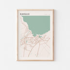 kahului, hawaii map poster - image 1