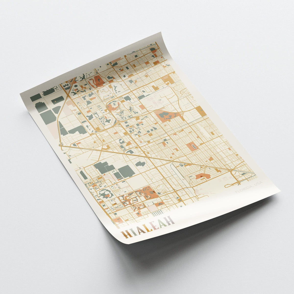 hialeah, florida map poster - image 4