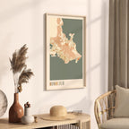 honolulu, hawaii map poster - image 2