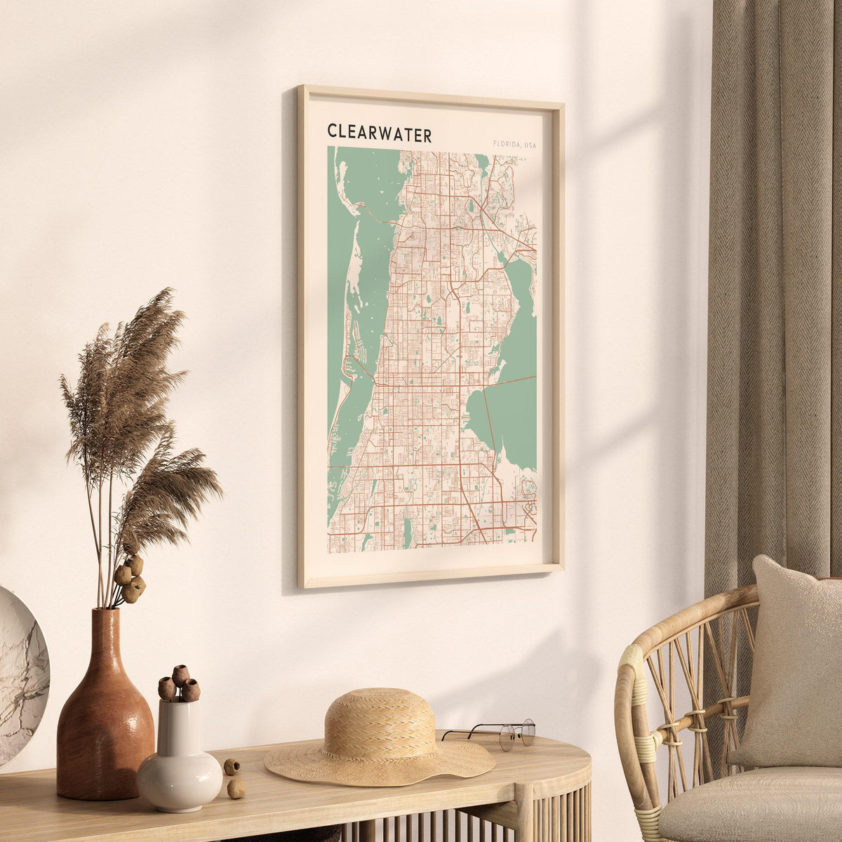 clearwater, florida map poster - image 2