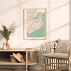 staten island, new york map poster - image 3