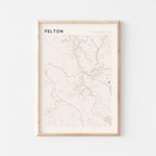 felton, california map poster - image 1