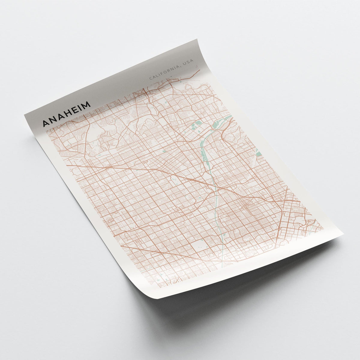 anaheim, california map poster - image 4
