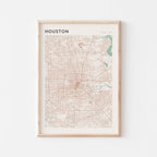 houston, texas map poster - image 1