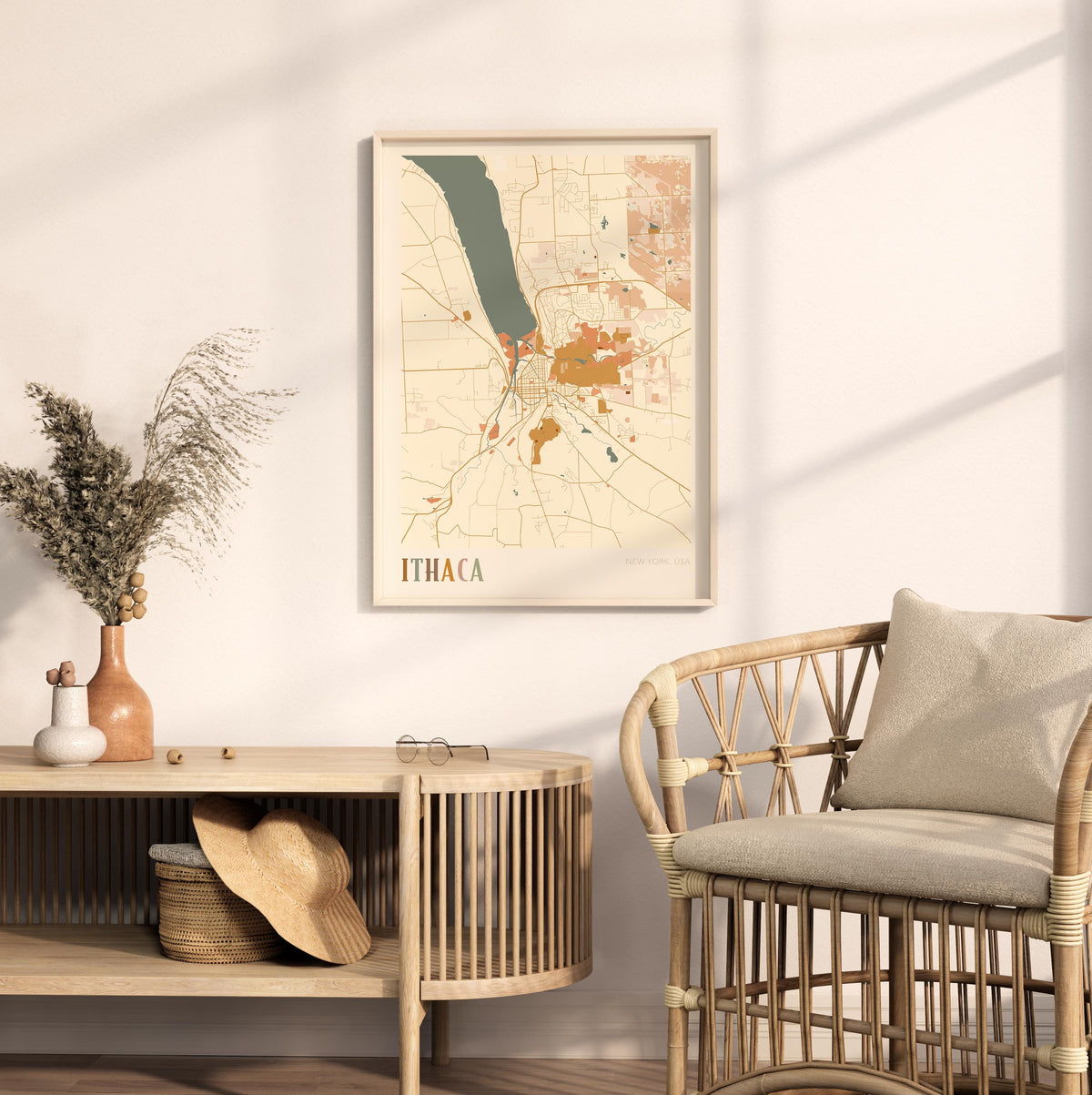 ithaca, new york map poster - image 3