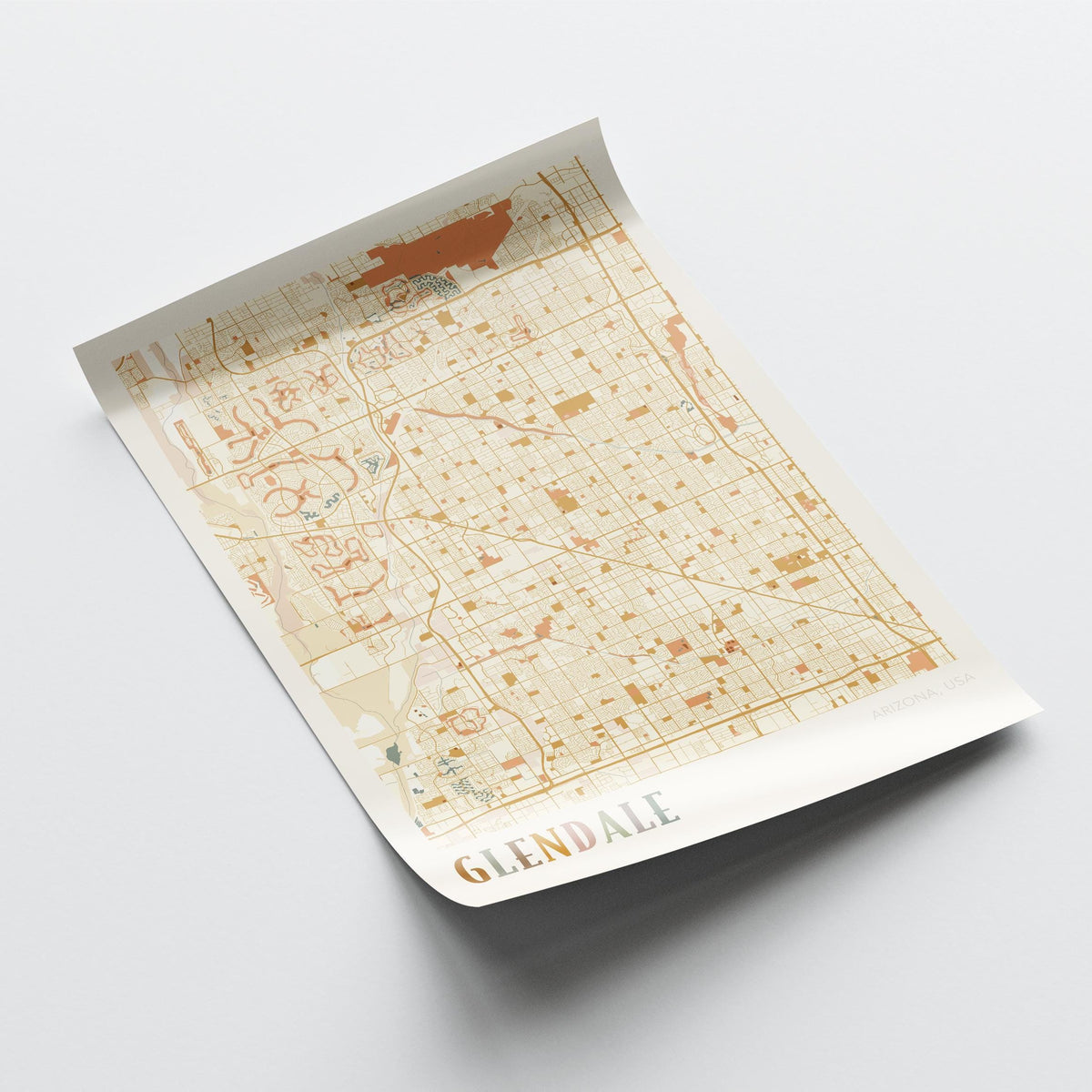glendale, arizona map poster - image 4