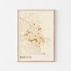 bozeman, montana map poster - image 1