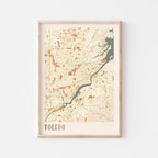 toledo, ohio map poster - image 1