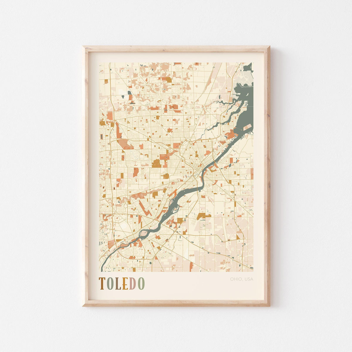 toledo, ohio map poster - image 1