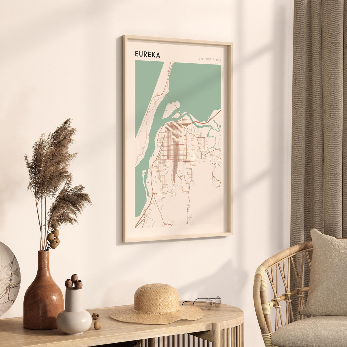 eureka, california map poster - image 2