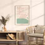 isla vista, california map poster - image 3