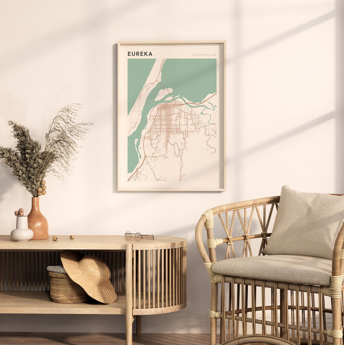 eureka, california map poster - image 3