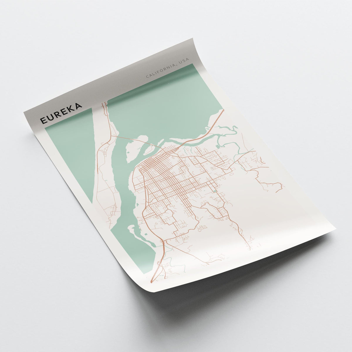 eureka, california map poster - image 4