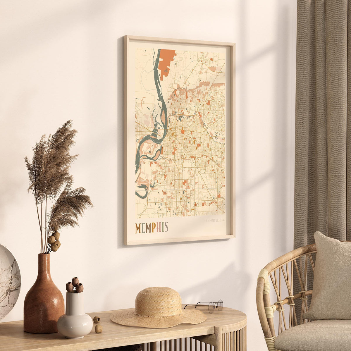 memphis, tennessee map poster - image 2