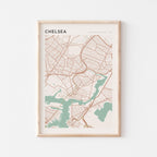 chelsea, massachusetts map poster - image 1