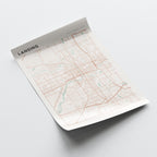 lansing, michigan map poster - image 4