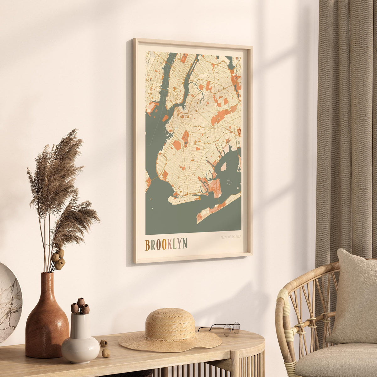 brooklyn, new york map poster - image 2