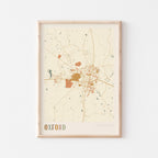 oxford, mississippi map poster - image 1