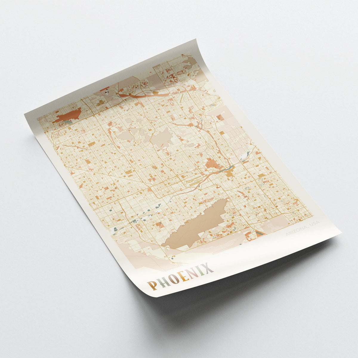phoenix, arizona map poster - image 3