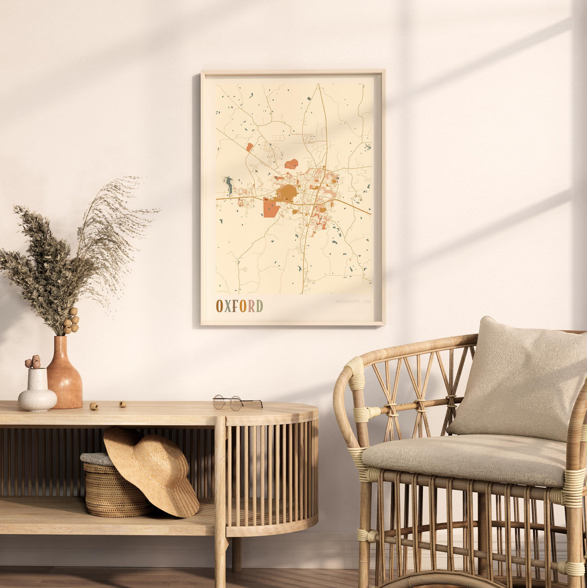 oxford, mississippi map poster - image 3