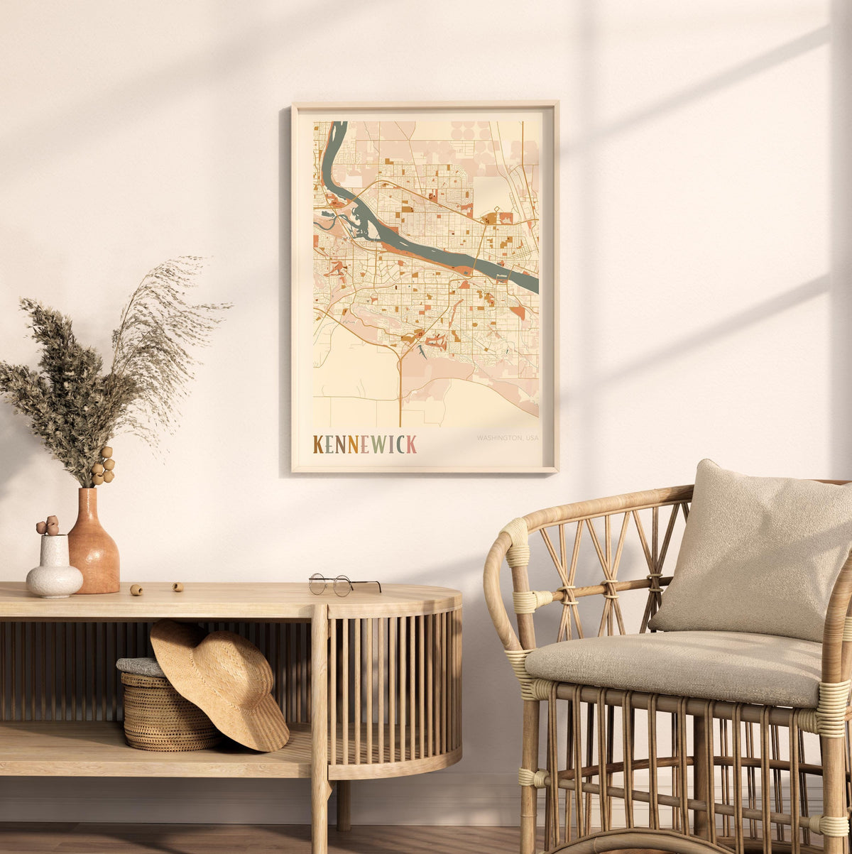 kennewick, washington map poster - image 3