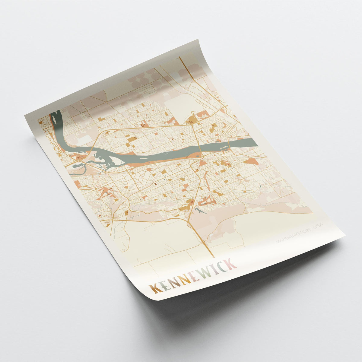 kennewick, washington map poster - image 4